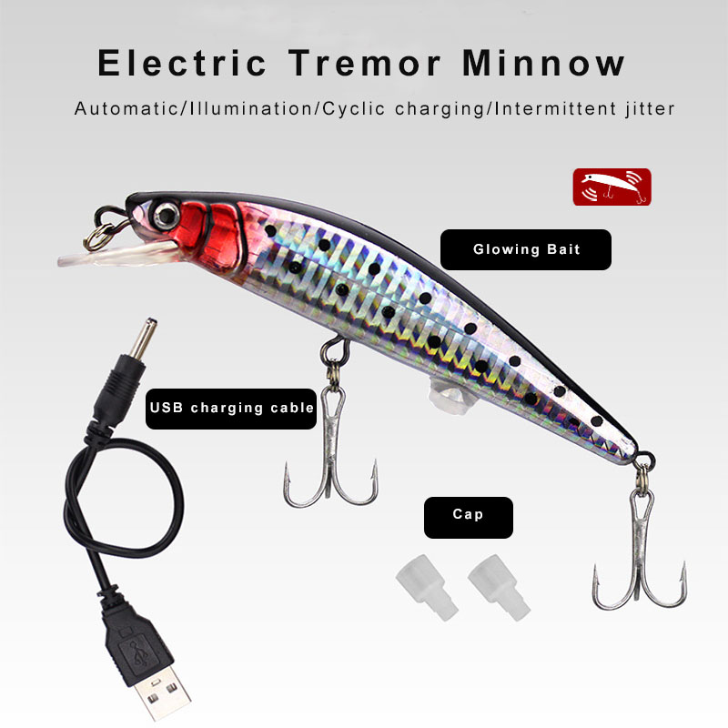 USB Rechargeable Fishing Lure 120mm 19g